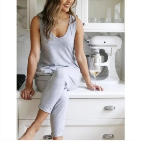 Smash + Tess Pants - Smash + Tess Gray The Saturday Romper - XXS, fits up to S/M